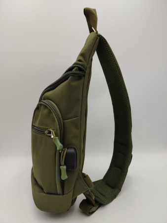 Рюкзак на одно плечо 6039green