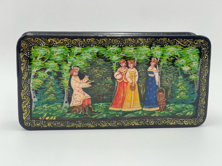 Шкатулка роспись Мстёра Русские сказки 18*11*3 1705253