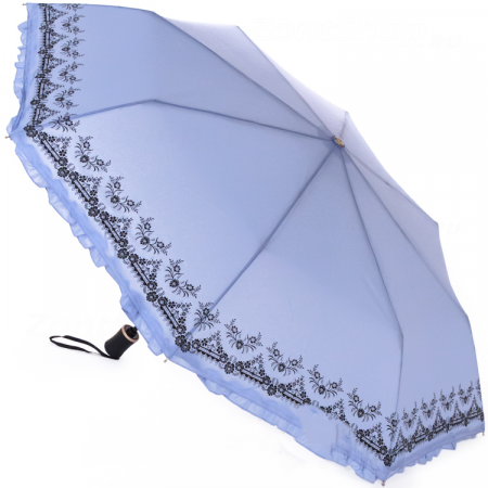зонт женский складной Три Слона L3818 light blue