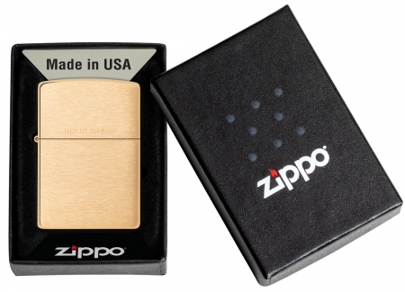 Зажигалка Brushed Brass Zippo 204
