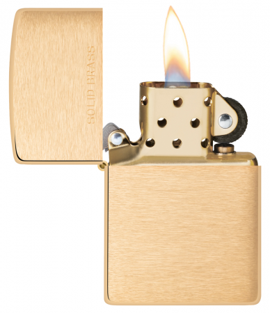 Зажигалка Brushed Brass Zippo 204