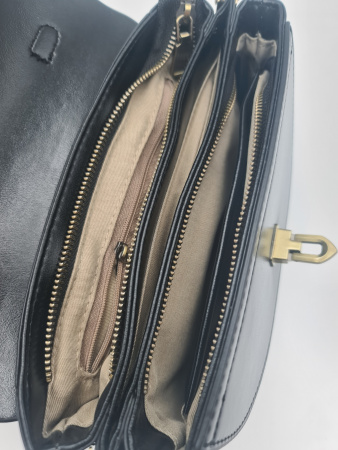 Сумка женская из натуральной кожи D2244Black-1